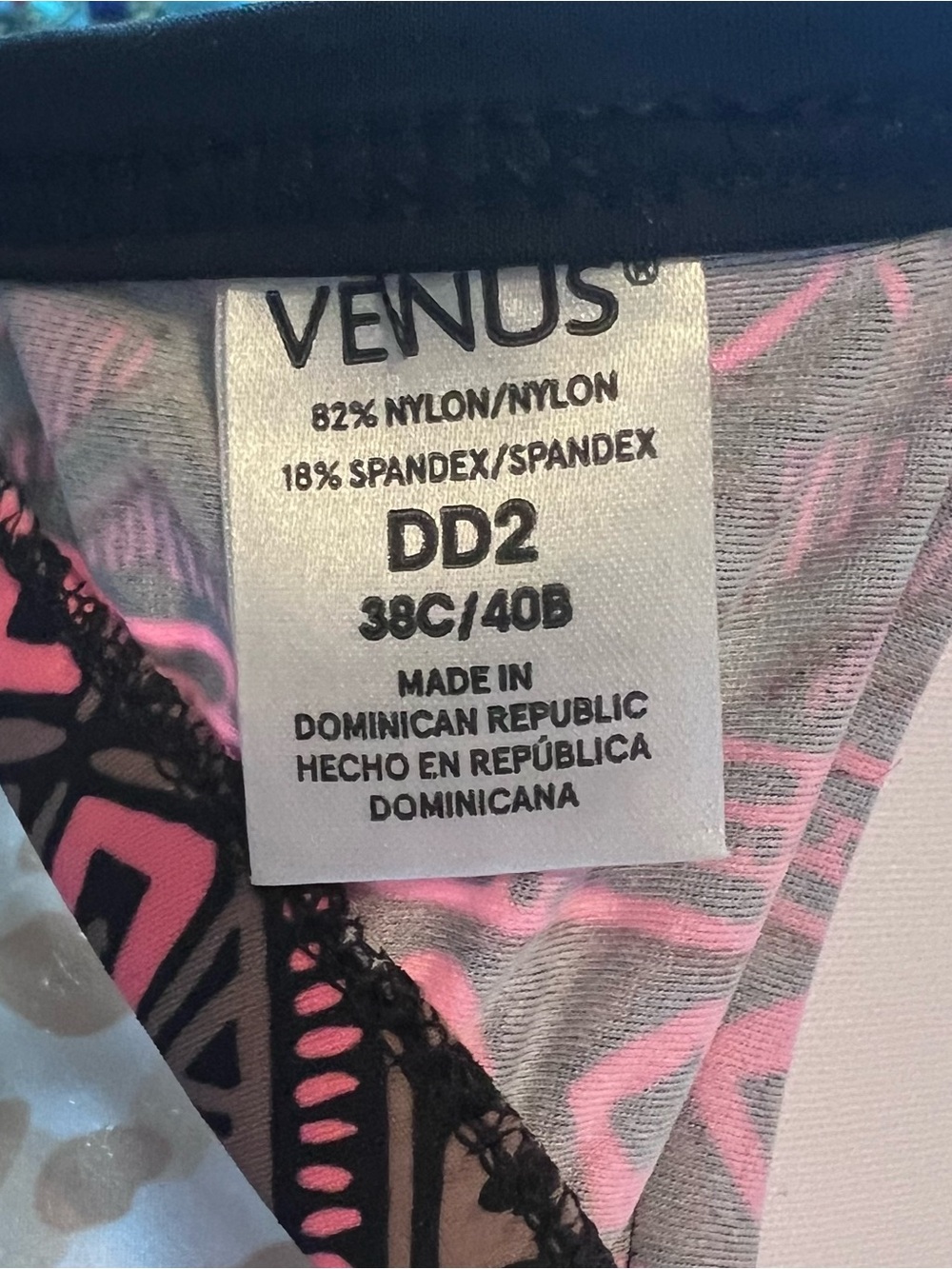 VENUS Bikini Set with Underwire Top Size 38C/40B and High-waist Bottoms Size 10 - Picture 7 of 10